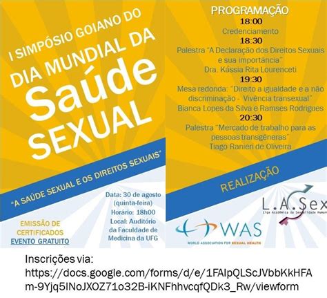 I SimpÓsio Goiano Do Dia Mundial Da SaÚde Sexual Medicina