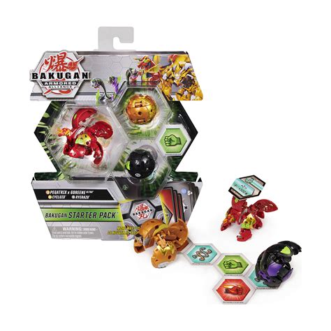 Buy Bakugan Starter Pack 3 Pack Fused Pegatrix X Goreene Ultra