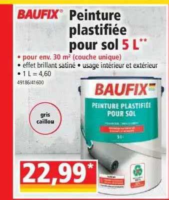 Promo Peinture Plastifiée Pour Sol 5l Baufix chez Norma iCatalogue fr