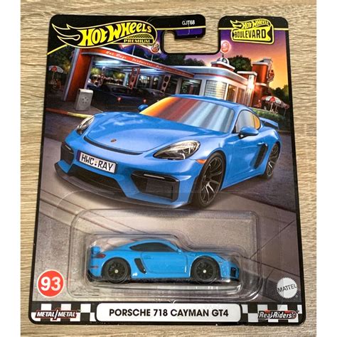 風火輪 Hot Wheels 林蔭大道 街道 保時捷 PORSCHE CAYMAN GT 蝦皮購物
