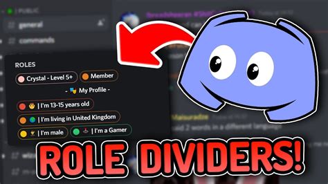 How To Create Invisible Role Categories Dividers Updated Youtube