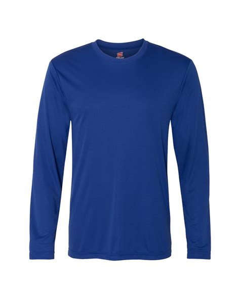 Hanes L Cool Dri Long Sleeve Performance T Shirt