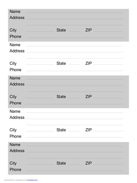 Address Label Template 1 Free Templates In Pdf Word Excel Download