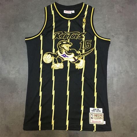 Vince Carter Jersey Gold Hardwood Classics Toronto Raptors Jersey