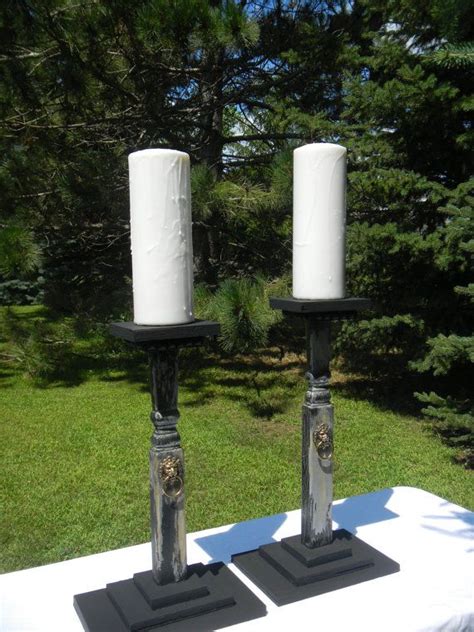 Lions Head Candle Holders By Artisthomethrows On Etsy Taper Candle