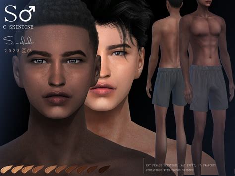 The Sims Resource - Naturel male skintones by S-CLUB