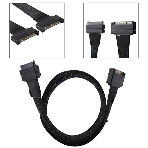 US$ 20.12 - XT-XINTE U2 SFF-8639 NVME PCIe SSD Cable Male to Female Extension Cable 55cm MINI ...