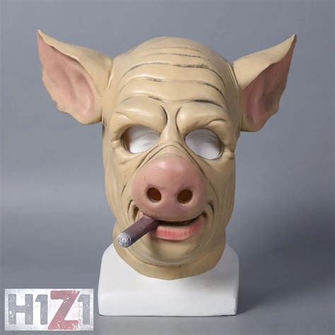 Hot Game H1z1 Cosplay Mask Latex Full Head Helmet Funny Pig Mask