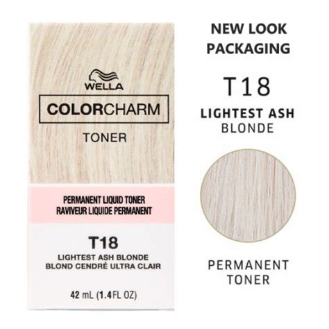 Wella T18 Color Charm Permanent Liquid Hair Toner Lightest Ash Blonde On OnBuy