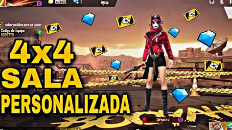 FREE FIRE AO VIVO X1 DOS CRIA SALA PERSONALIZADA YouTube