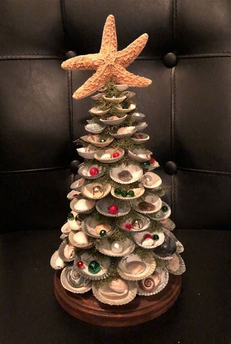 Beach Christmas Trees ~ Skip The Fir Go For The Seashells Christmas Tree Art Christmas Tree