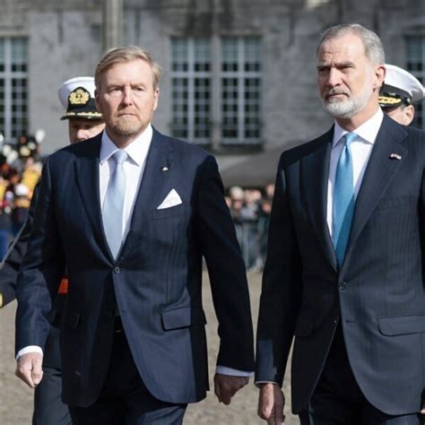 Guillermo Alejandro De Holanda Y Felipe Vi En La Bienvenida A Los Reyes