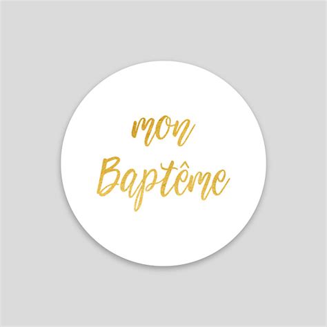 Faire part de baptême Gold Dots Popcarte