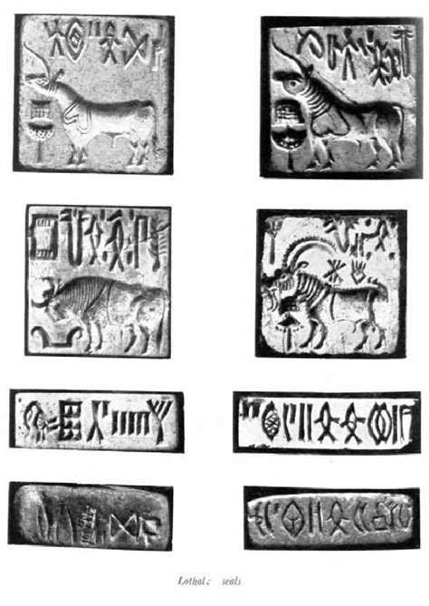 Indus Valley Seals, Found in the Indus Valley Site of Lothal, Gujarat ...