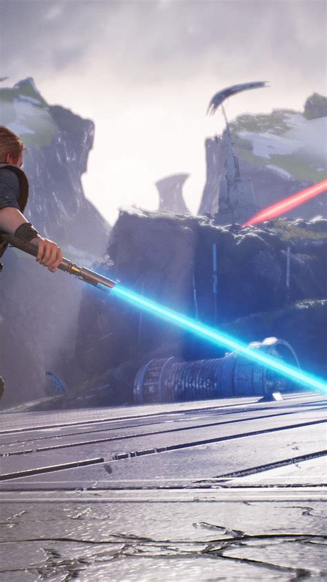 332509 Star Wars Jedi Fallen Order Lightsaber Battle Hd Rare