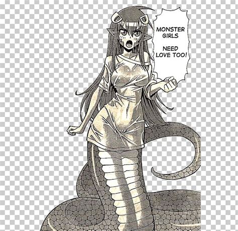 Monster Musume Lamia Love Infatuation Png Clipart Anime Black And