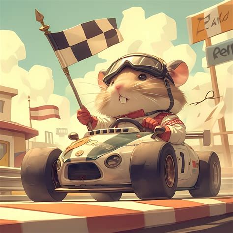 Premium Photo | Exciting Hamster Race Adventure