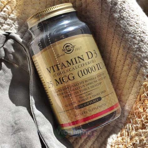 Vitamin D3 (Cholecalciferol), Витамин Д 3, 25 mcg, 1000 МЕ 90 таблеток ...