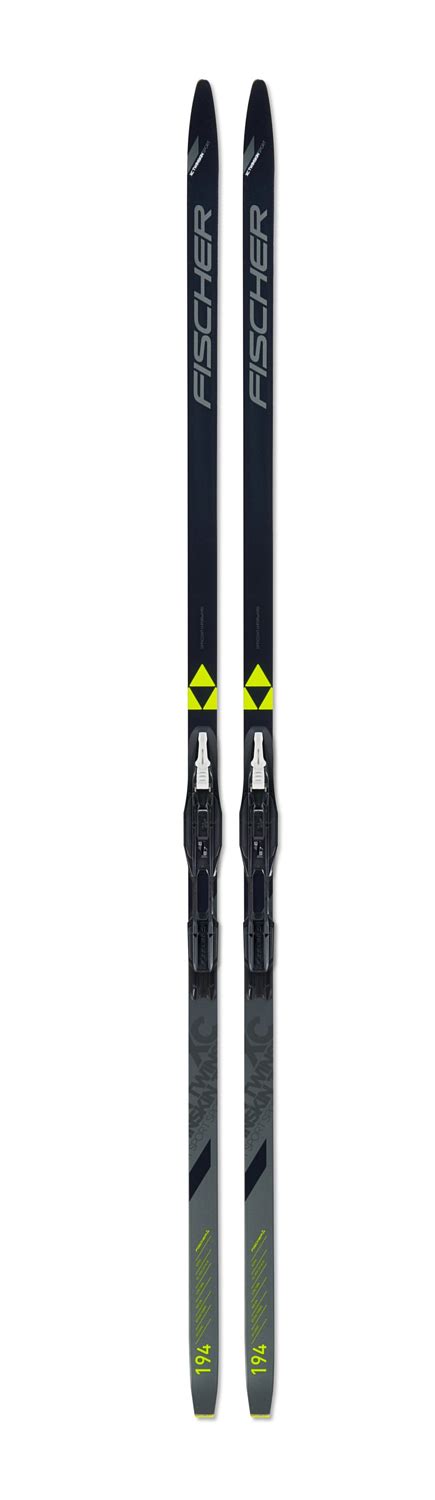 Беговые лыжи с креплениями FISCHER Twin Skin Sport Ef Yellow Mounted ...