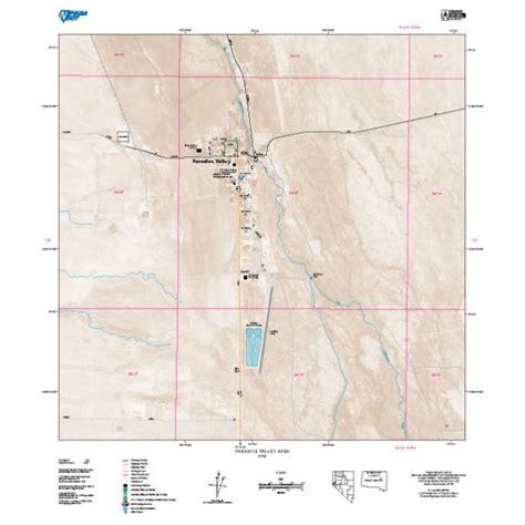 Paradise Valley Area Map by Nevada Department of Transportation ...