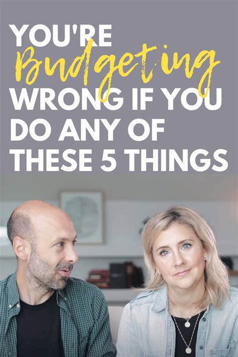 You're Budgeting WRONG If You Do Any Of These 5 Things