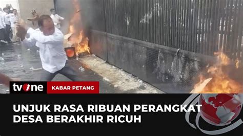 Demo Ribuan Perangkat Desa Tuntut Pengesahan Revisi UU No 6 Tahun