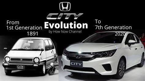 Honda City Evolution From 1981 To 2020 In Just 2 Minutes Youtube