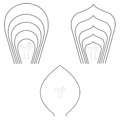 Pdf Set Of 2 Flower Templates And 1 Leaf Template Giant Paper Flower