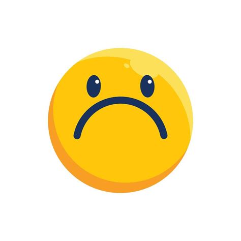 desapontado emoji emoticon emoção face triste 23025985 Vetor no Vecteezy