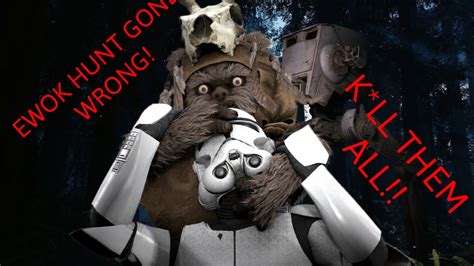 Ewok Hunt Gone Wrong Star Wars Battlefront 2 Youtube