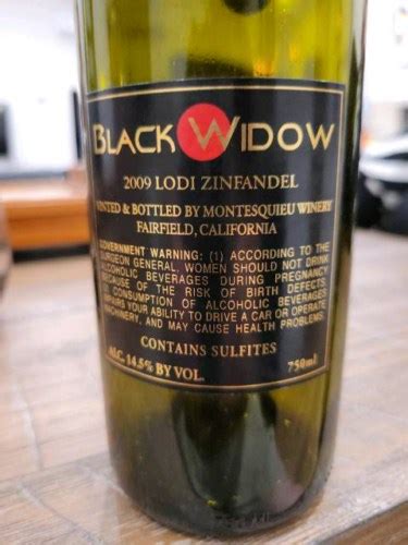 Black Widow Lodi Zinfandel Vivino US