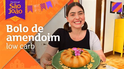 BOLO DE AMENDOIM LOW CARB RECEITA DE FESTA JUNINA YouTube