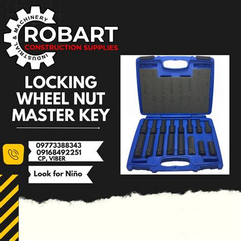 LOCKING WHEEL NUT MASTER KEY Commercial Industrial Construction