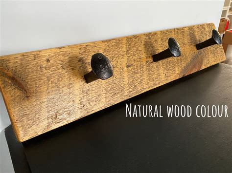 Wall Mounted Reclaimed Barn Wood Coat Rack Etsy