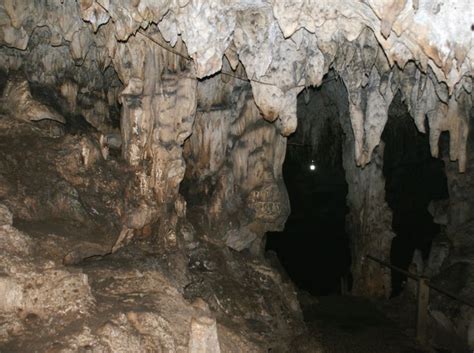 Stalactites and Pillar Hinagdanan Cave, Bohol, Philippines