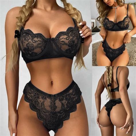 Dames Lingerie Sexy Dentelle Perspective Tentation Babydoll Lingerie