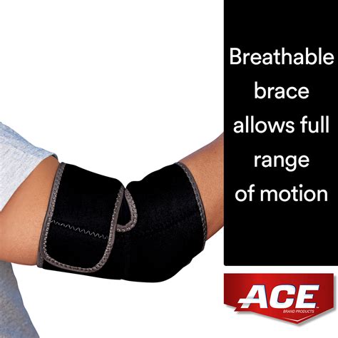 Ace Brand Neoprene Elbow Support Adjustable Brace One Size Walmart