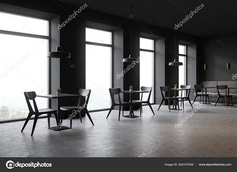 Estilo Loft Oscuro Restaurante Interior Fotograf A De Stock