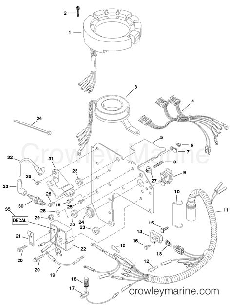 IGNITION COMPONENTS 1996 Force Outboard 75 H075412SD ELPT Crowley