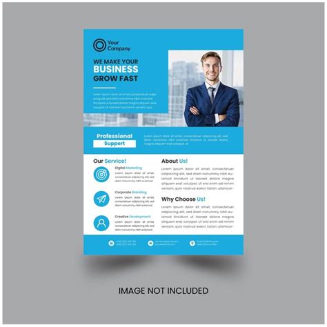 Premium Vector Corporate Business Flyer Vector Template