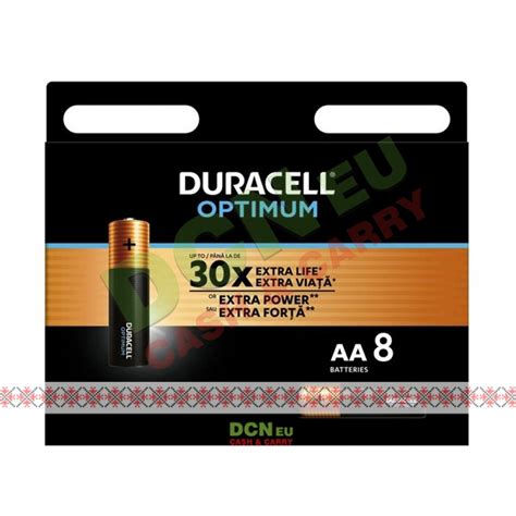 Duracell Optimum Baterii R6 Aa 8bucset Baterii