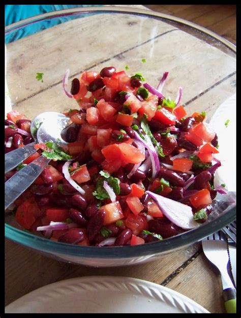 Monomanie Saine Salade Mexicaine Aux Haricots Rouges A Pie In The Sky