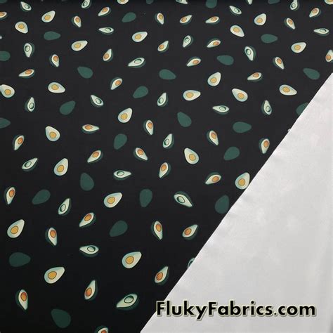 Avocados Galore Nylon Spandex Bikini Swimsuit Swimwear Fabric Fluky