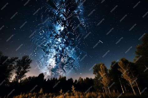 Premium AI Image | a galaxy in the night sky