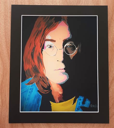 JOHN LENNON - ART PRINT WITH MOUNT | stevieriks