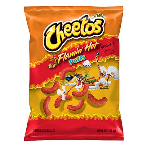 Cheetos Puffs Flamin Hot Flavored Cheese Flavored Snacks Oz Cheese Puffed Snacks Piggly