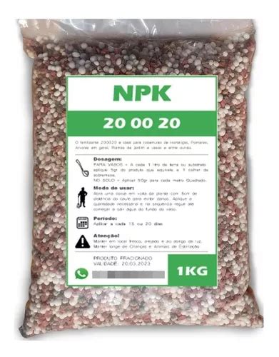 Fertilizante Adubo Npk Hortali As E Gramado Kg