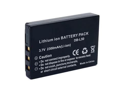 Battery Shop Higher Quality SANYO 2300mAh DB L50 Camera Camcorder