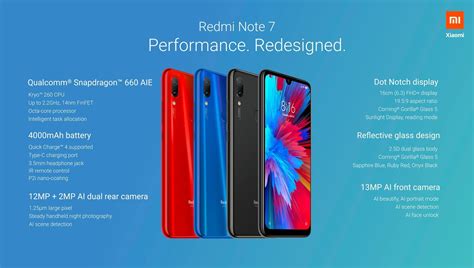 Redmi Note 7 Full Specifications & Price