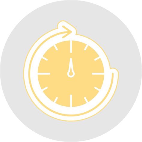 Round Clock Glyph Multicolor Sticker Icon 38136716 Vector Art At Vecteezy